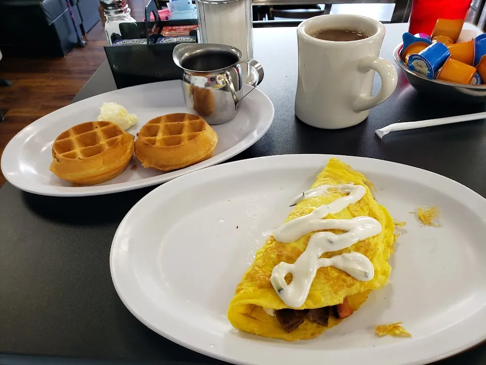 Waffles and an Omelette